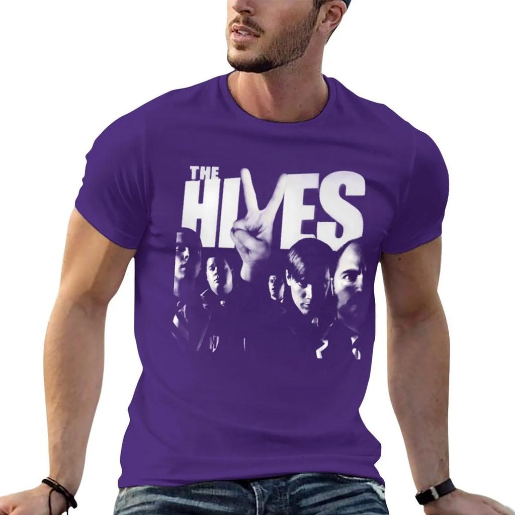 Band The Hives Vintage Tshirt Oversized Boys Whites Shirts Graphic Tee Plus Size Unisex Clothing
