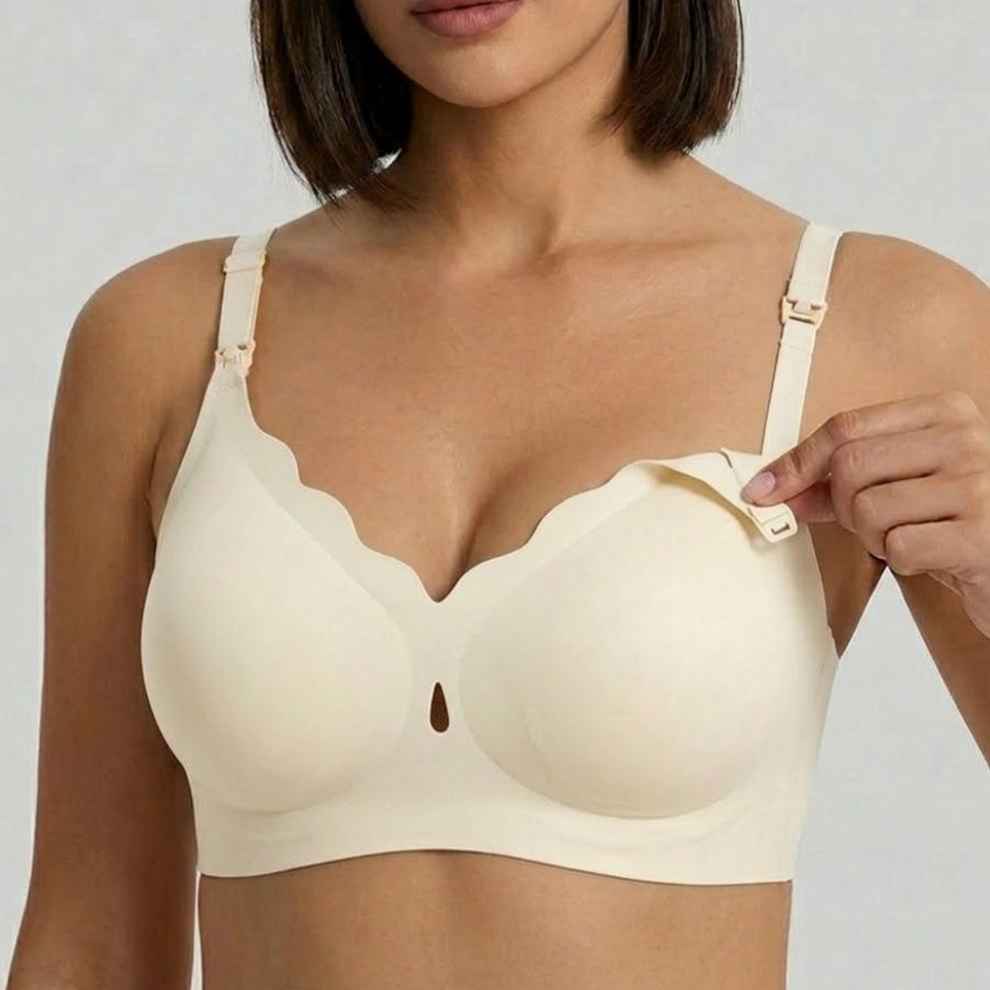 Breastfeeding bra underwear women's explosion without traces women's Europe and the United States hot spot English washing label