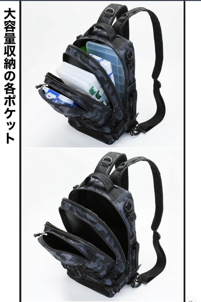 Trust Contact Fishing Backpack, Large Capacity, Waterproof Fishing Bag (Black)