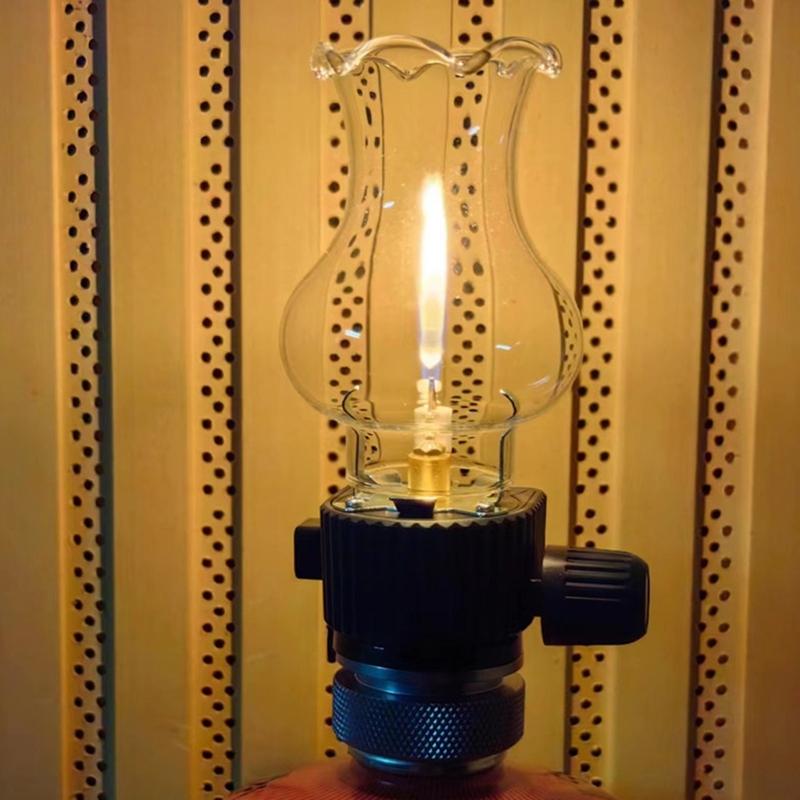 Portable Camping Night Light With Adjustable Brightness Outdoor Tent Gas Lamp For Tents And Hiking Easy to Use