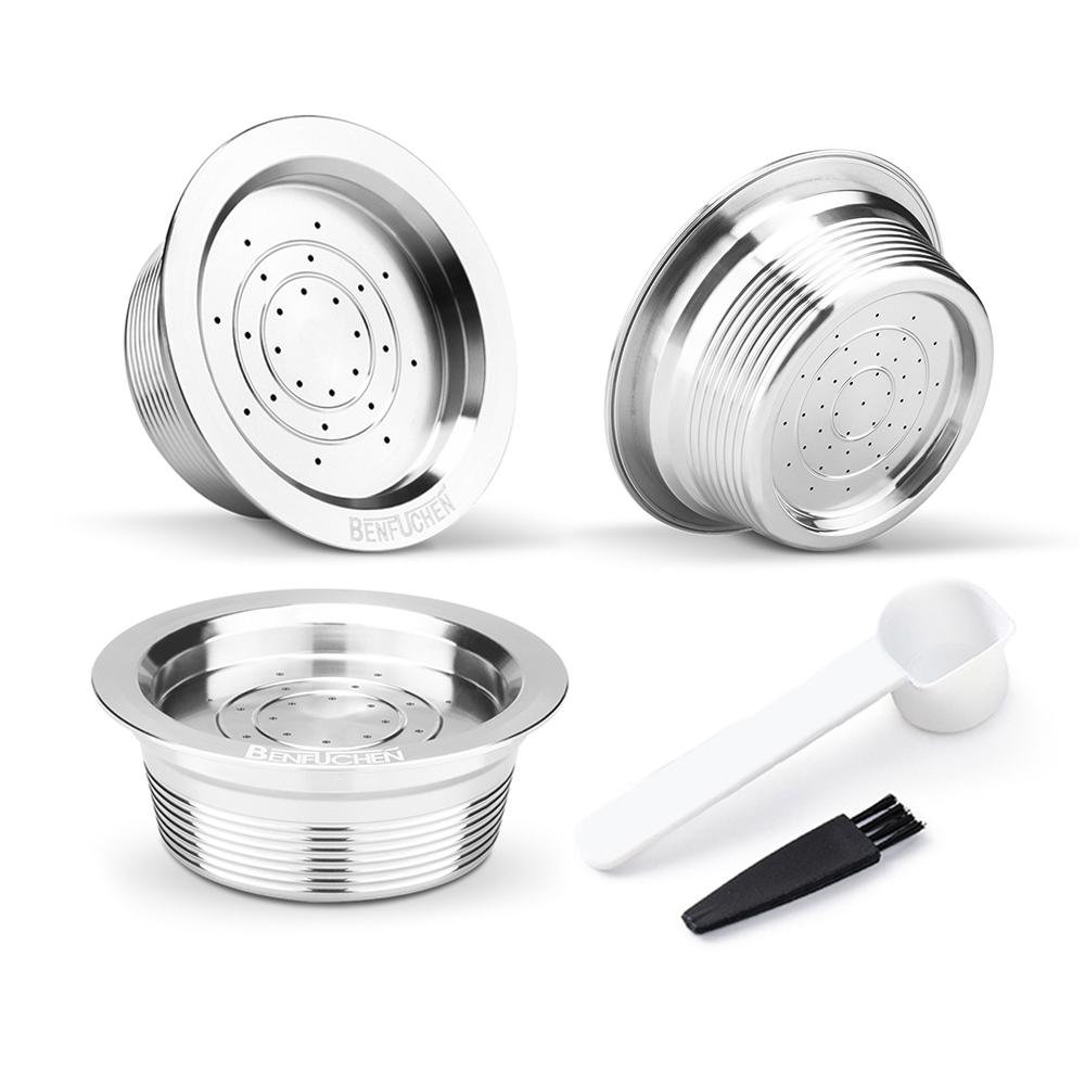 Reusable Refillable Coffee Capsule Cup For Lavaz-za A Modo Mio Jolie Espria Idola Stainless Steel Metal Coffee Capsules Cup Pod
