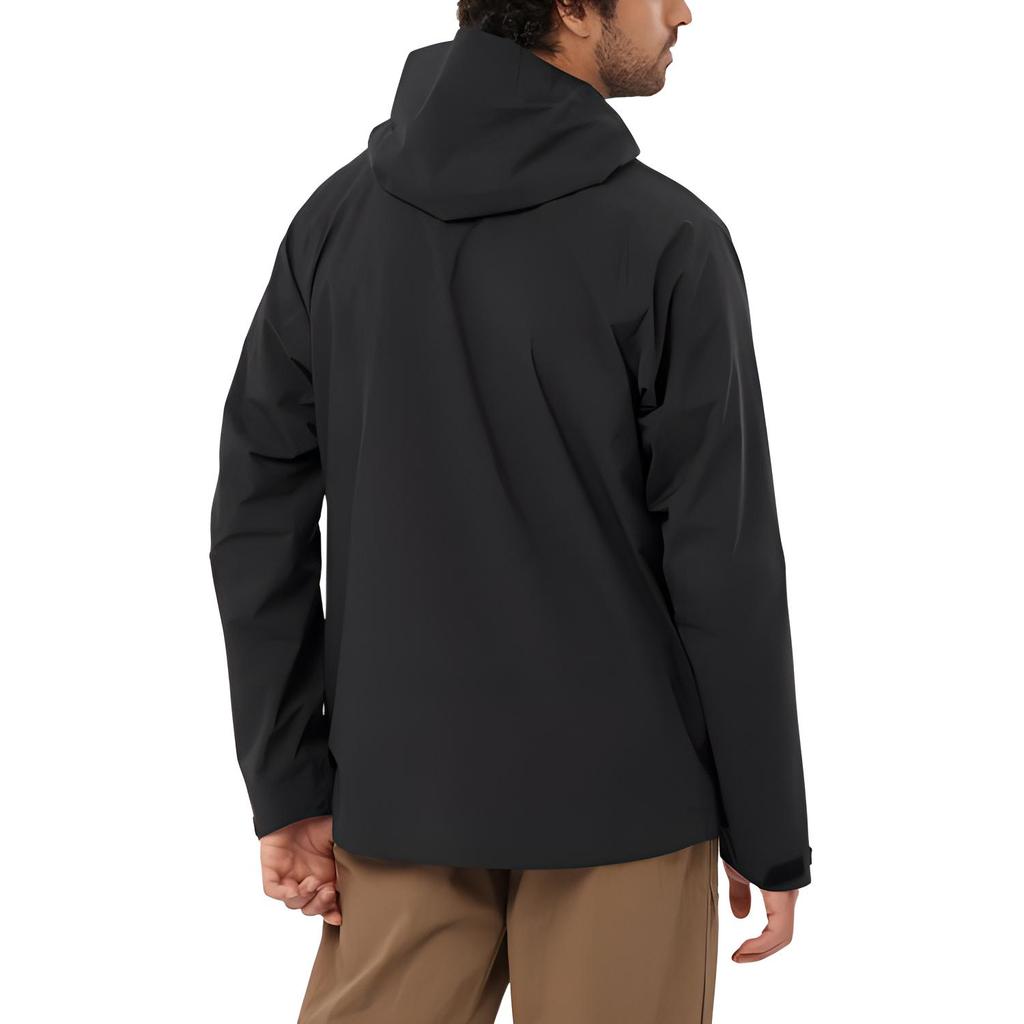 SALOMON Outerpath 2.5L Waterproof Breathable Zip Jacket Men Jackets Black C22114