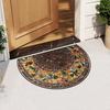 Luxury Retro Ethnic Style Welcome Mat Artificial Vision Carpet Home Semi-Circular Suitable for All Seasons Anti-fouling