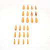 Full Diamond Series Orange Rhinestone Press-On Nails - Elegant Wearable Nail Stickers
