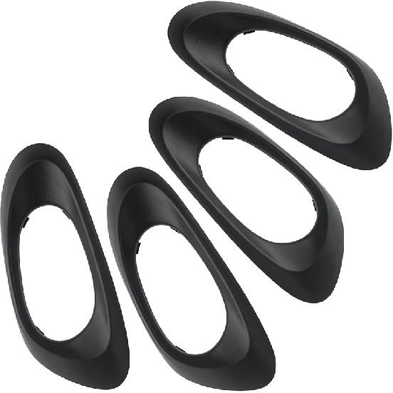 APPERFiT Interior Door Handle Bezel Trim Cover (4Pcs) Compatible With Chevy Trailblazer 2002-2009 Replaces 15214501 15214502 15214506 15214507