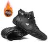 Fashion 2024 Men's Shoes Casual Shoes Ankle Boots Retro Winter Warm Plush Men Shoes Flat Lace Up Non-slip Trend Short Snow Boots
