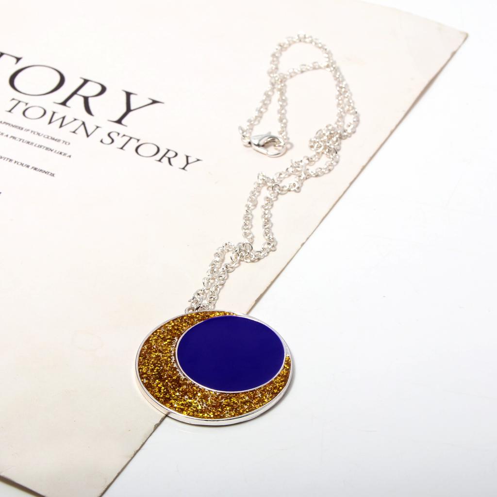 Anime The Owl House Necklace Amity Blight Moon Pendant Necklace for Women Men Jewelry Accessories