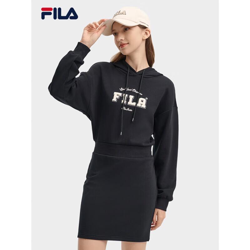 Fila Women's Hooded Knit Sweatshirt Dress