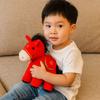 Kawaii Plush Horse Doll Chinese Style Zodiac Pony Figurine Cute Cartoon Steed Doll  Home Decoration
