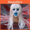 Ghost Female Latex Cosplay Mask With White Hair For Haunted Decorations House