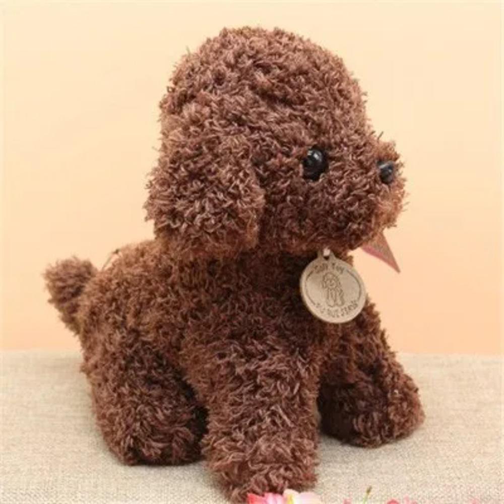 Lovely Curly Hair Teddy Dog Plush Toys Lucky Simulation Teddy Dolls Stuffed Soft  Animal Toy Kids Birthday Gifts