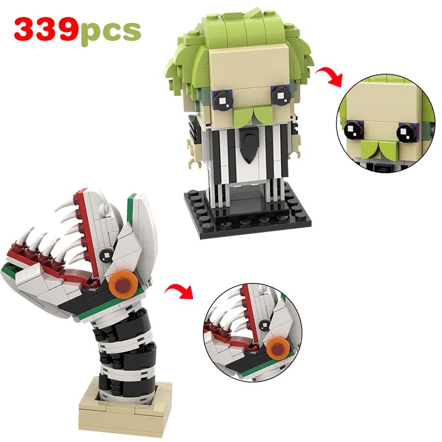 

Наборы строительных блоков Beetlejuices Barbaras, фигурка ужасов, игрушки на Хэллоуин, модель странного монстра, игрушки для детей, мальчиков, подарки