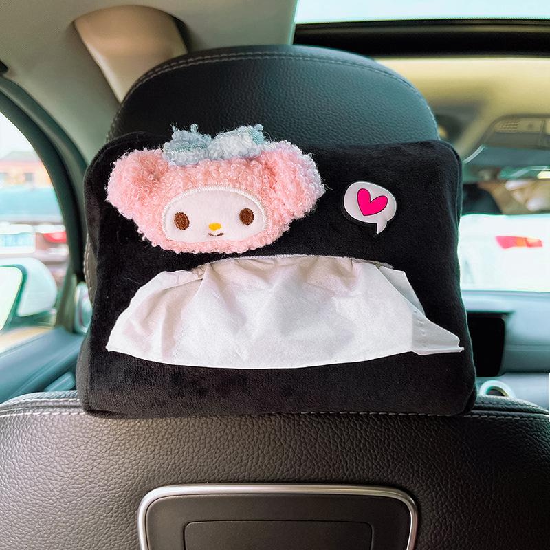 

Car Adorable Plush Tissue Holder Cute Cartoon Design Longlasting Versatile And My Melody