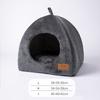 Winter Warm Enclosed Cat House Thickened Triangular Pet Bed Cozy Deep Sleep