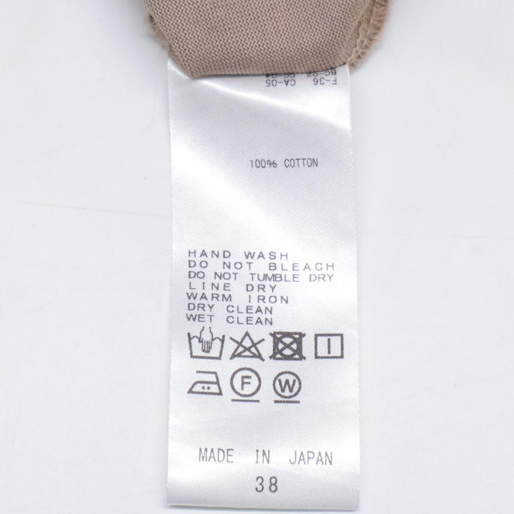 CINOH Beige Cotton Sleeveless Jersey Dress Dress 38 beigeUsed