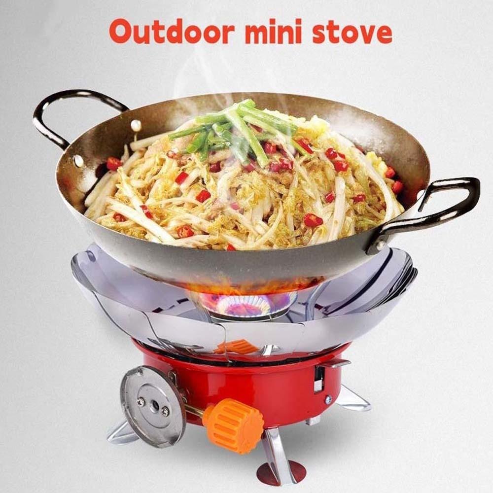 High Power Lotus Cassette Stove 2800W Fondue Gas Cooker Cookware Folding Gas Burner  Outdoor BBQ