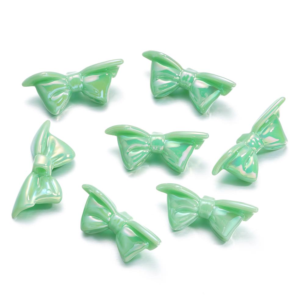 10Pcs/Lot 18*39.5mm Acrylic Bow Tie Shape Loose Spacer Beads for DIY Jewelry Making Bracelet Earrings Necklace Accessories