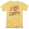 I Love Lucy I Heart Lucy T Shirt Mens Licensed Classic TV Show Banana