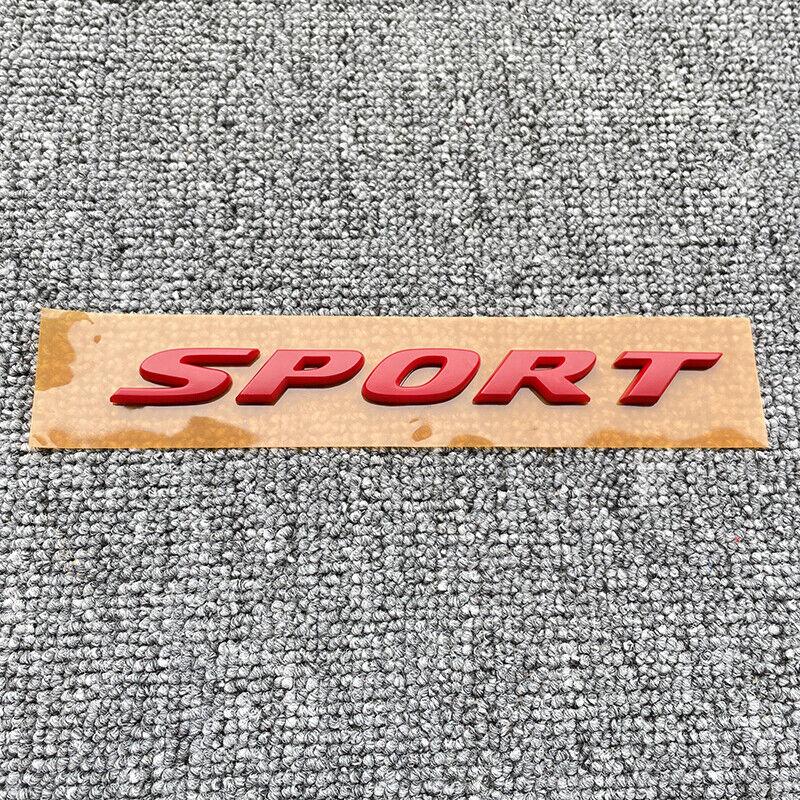 

3D For SPORT Emblem Car Sticker 3D Letter Rear Trunk ABS Plastic Chrome Silver Nameplate Auto Logo Badge Decal красный
