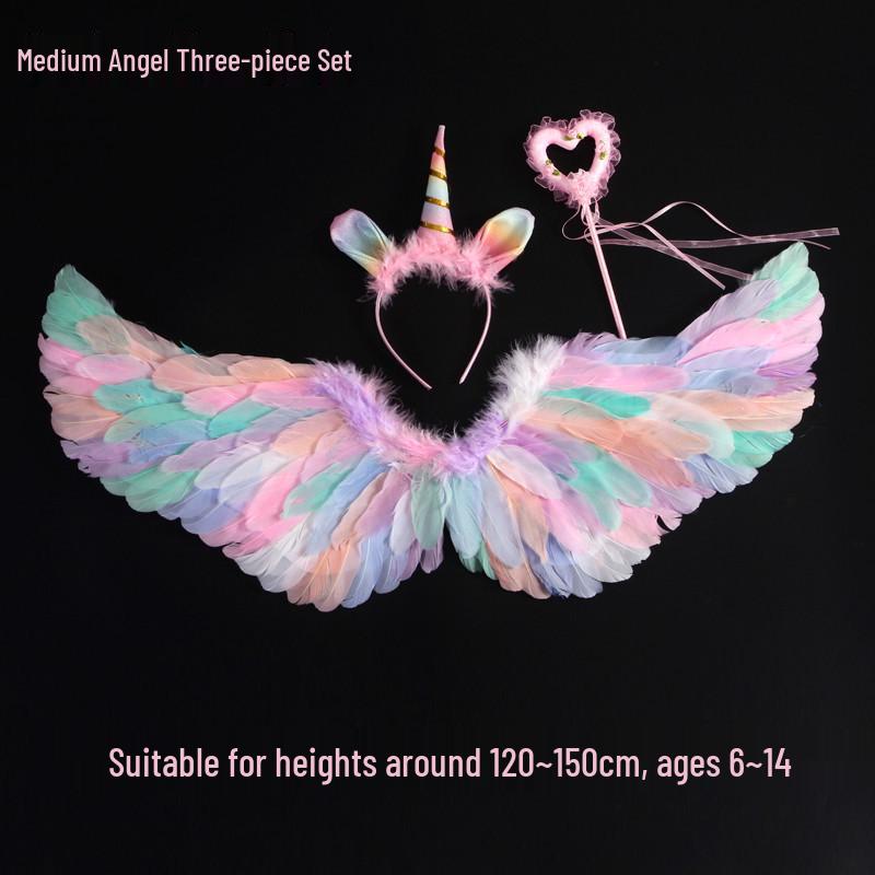 Angel Feather Wings Cosplay Props for Children & Adults - Ideal for Halloween & Parties