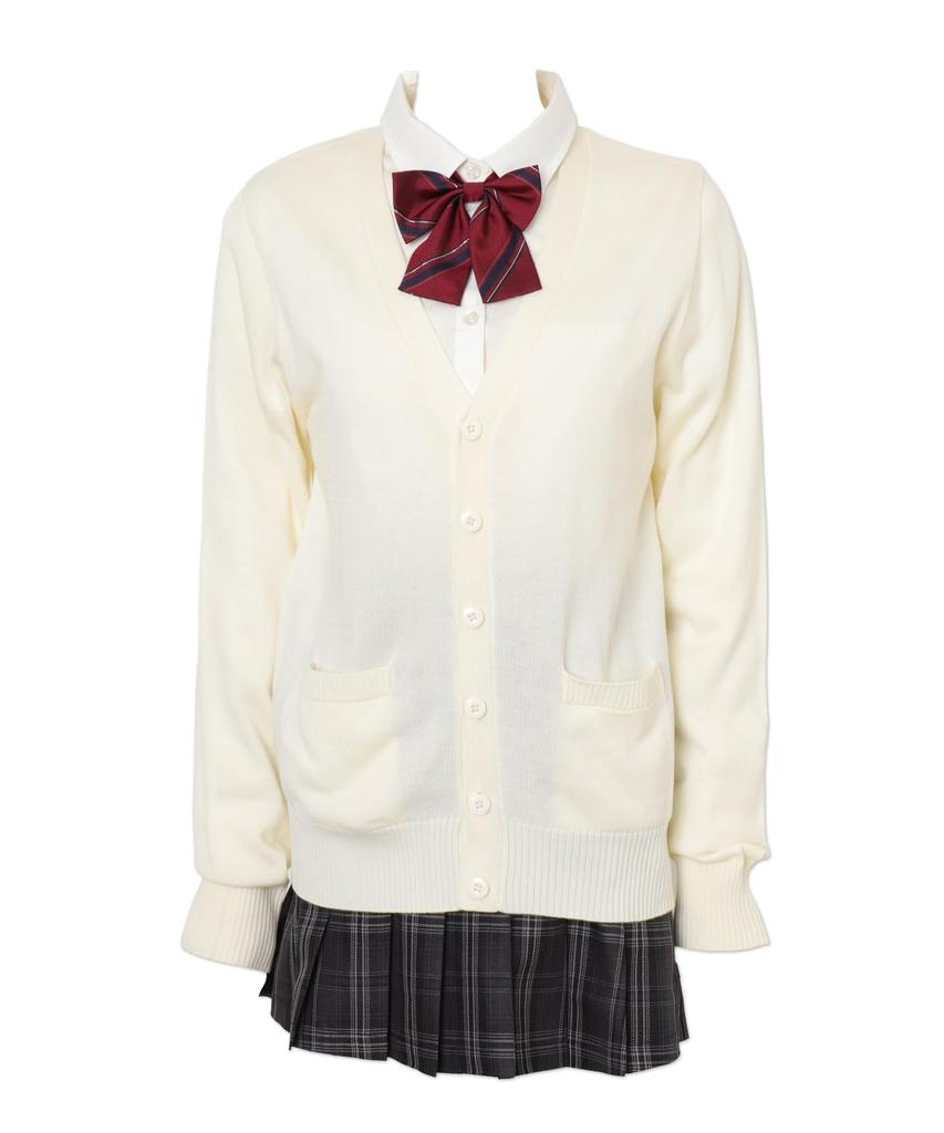 WEGO Basic School Knit Student Uniform Solid Outerwear for High and Junior High School School and Work Fall Size Cardigan, Cardigan, Outerwear, Color,