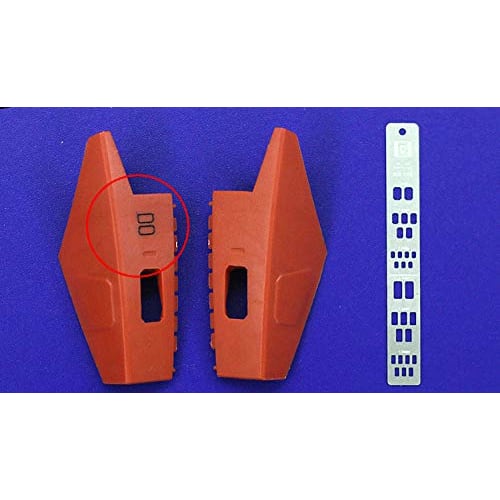 R-STYLE Stainless Steel Etched Paneling Guide Parts Set (Type C) for Adding Detail To Gunpla and Other Robot Scale Models