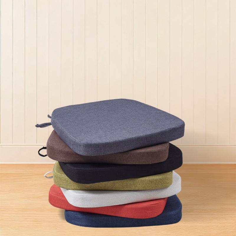 Dining Chair Cushion Pad with Ties Anti Slip Indoor Seat Cushion 50D-Shaped Thicken Office Kitchen Garden Computer Chair Cushion