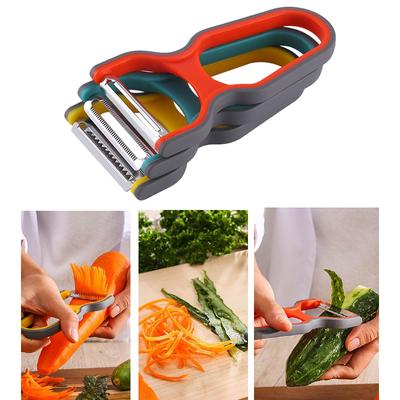 3 pezzi in acciaio inossidabile multifunzione pelapatate frutta verdura chopper mini spud affettatrice grattugia set utensili da cucina colore casuale
