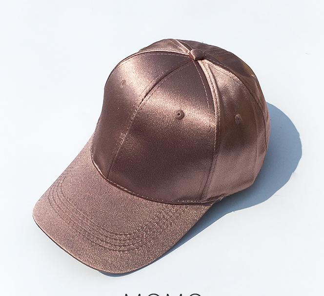 

Бейсболка, женская шляпа, летние шапки для женщин и мужчин, атласная бейсболка, бейсболка Snapback Casquette Gorras, повседневная спортивная мода 56-58cm коричневый