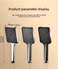 Square Shaped High Pressure Showerhead Large Flow High Pressure & Water Saving Feature Household Bathroom Rain Shower Head