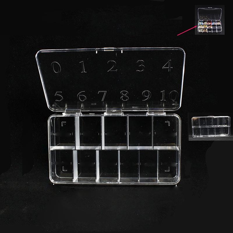 Compact And Transparent Nail Box For Nail Storage And Display