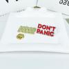 Alphabet Painted Alloy Brooch: 'DON'T PANIC' Metal Badge - English Language Accessory