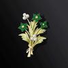 Mode Europees En Amerikaans Overdreven Atmosferisch Strass Boeket Corsage Persoonlijkheid Trendy Broche Dames