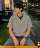 Yosemiti Striped Layered Henley Neck Crop Short Sleeve Tee 3 Colors Yt-3Y29