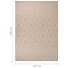 Flatweave Outdoor Rug, 200X280 Cm, Brown Stripes