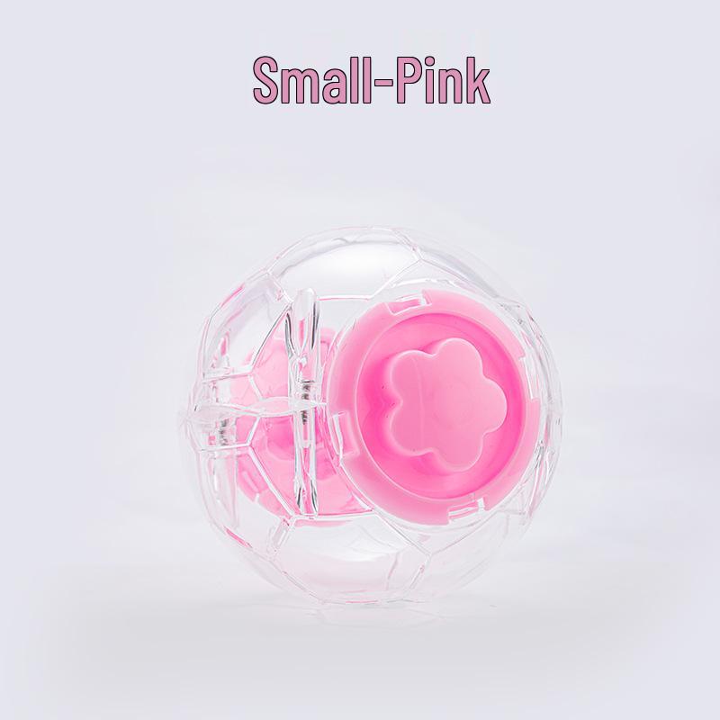 Transparent Hamster Running Ball - Golden Bear Crystal Wheel for Small Pets