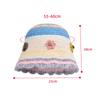 Knitted Basin Hat Autumn Winter Wool Hat Women's Colorful Flower Fisherman Hat