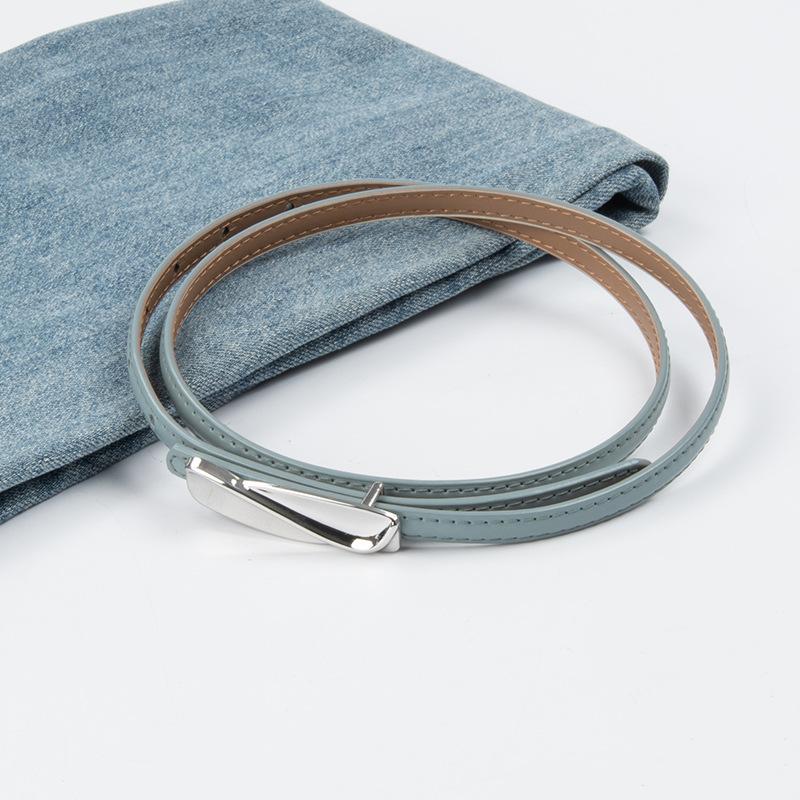 Leather Women'S Fine Belt Cowhide With Casual Pants Dress Skirt Women'S Belt