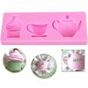 Teapot Cup Ice Cream Shape Styling Cake Decorating Baking Tools Chocolate Candy Silicone Cake Mold M