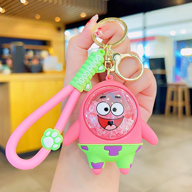 Cute Cartoon Cat Scented Bead Keychain Long Lasting Fragrance Backpack Charm Creative Small Gift Pendant