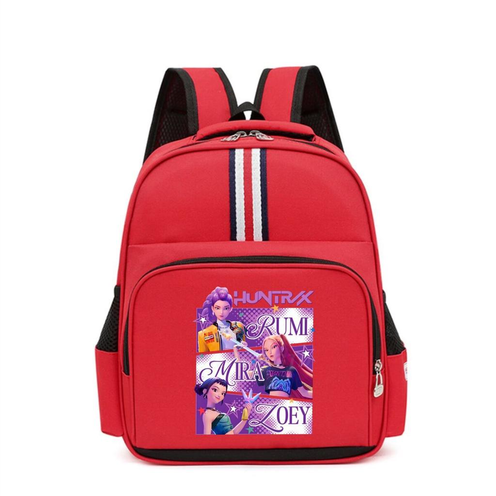 Trend Dämonenjäger Mädchengruppe Rucksack Akademie-Stil Herren und Damen Vielseitig Grund- und Sekundarschüler Großes Fassungsvermögen Schultasche