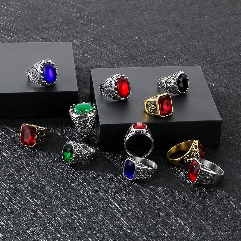 Vintage Nordic Viking Element Ring, Court Style Luxury Fashion Jewel Engraved Men's Ring 2026
