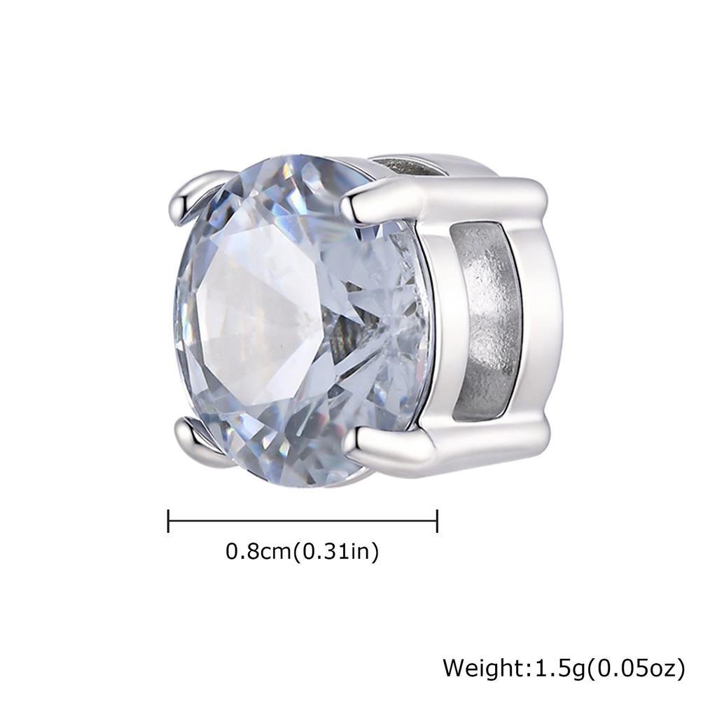 Hiphop Magnetic Ear Clip for Men Women,Crystal Zircon Metal Ear Clip,Non Perforated Ear Jewelry Gift