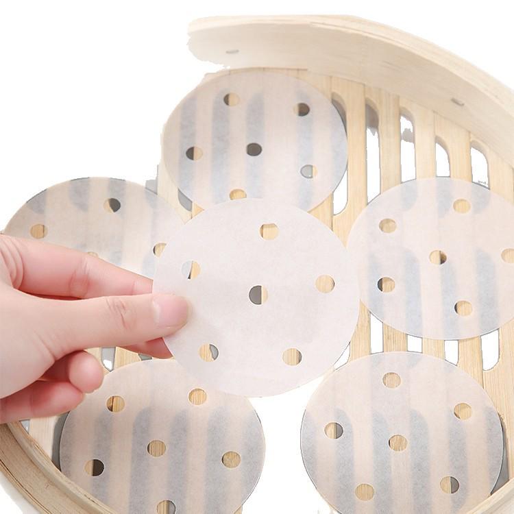 Food-Grade Non-Stick Disposable Steamer Paper Mat for Buns