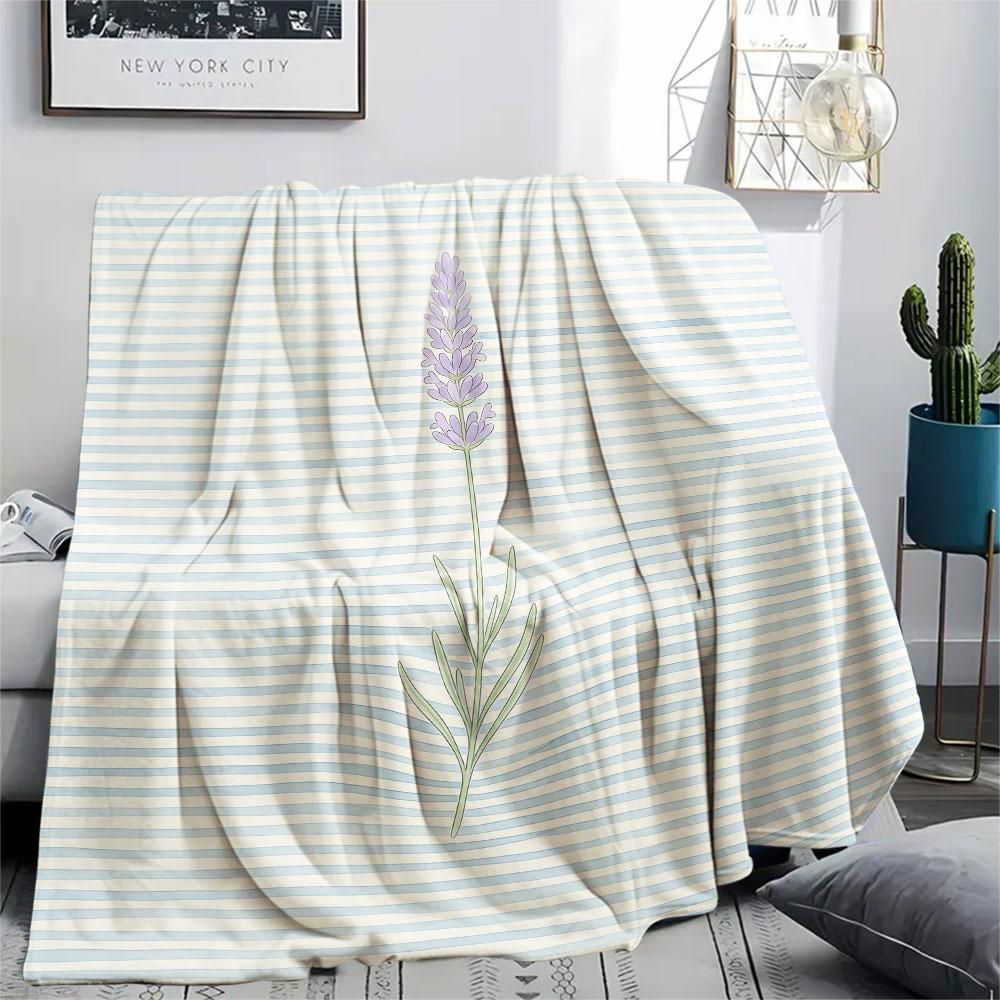 1PC Pineapple Waves Graphic Print Flannel Blanket Lightweight and Portable for Lunch Break Warmth and Comfort Halloween Gifts Holiday Present