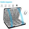For GBA 16-in-1 Game Card Storage Box - Magnetic Organizer for Game Boy Advance Cartridges
