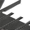 2x Universal Car Side Wing Fins Air Flow Fender Vent Trim TPU Carbon Fiber Style