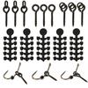 Reliable 50pcs Hook Stops Beads Carp Stopper Set with Boilies Bait Screw Peg