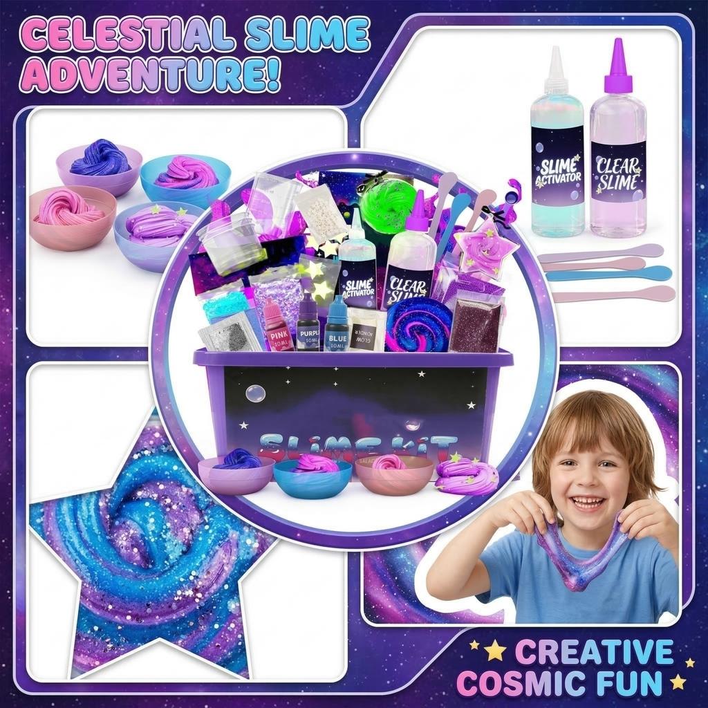 Ensemble de jouets à presser Slime Créatif Mode(350ml)