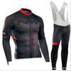 Long Sleeve Cycling Jersey Set With Matching Pants Road Mountain Bike Riding Winter Unisex